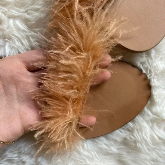 CHARLOTTE STONE Yvonne Ostrich Feather Sandals - Picture 7 of 11